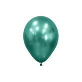 Mini Metallic Aurora Green Balloons